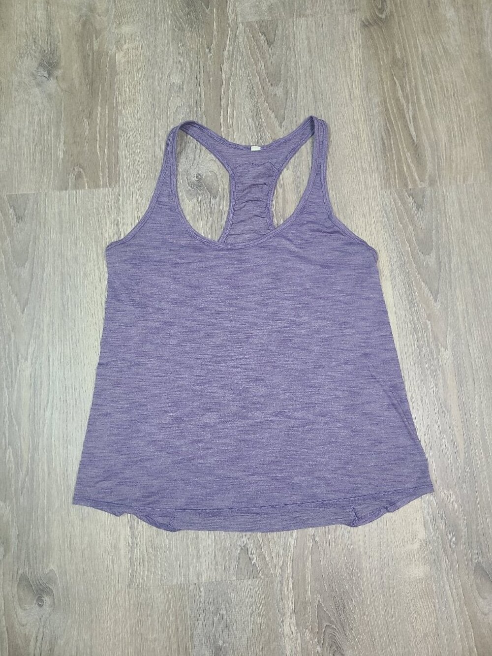 Lululemon Heathered Purple Relaxed Fit Racerback Athletic Tank Top Best for 10
